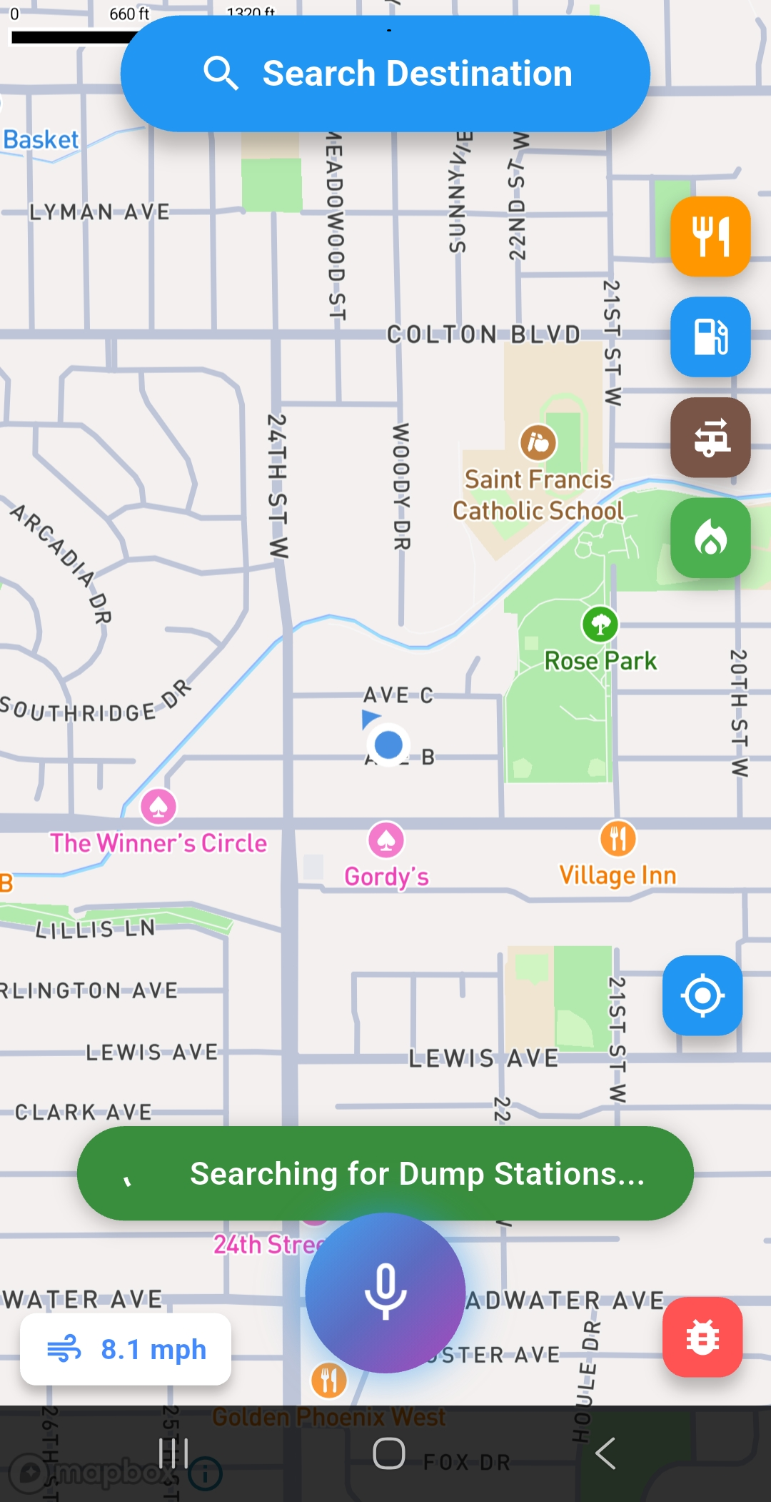 Searching Dump Stations